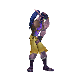 A sick night elf doing some really cool dance moves.